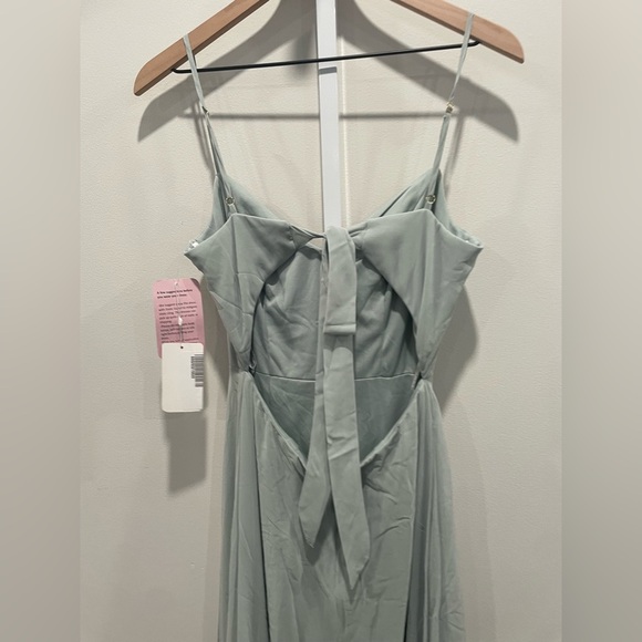 After Six Tie-Back Cutout Maxi Dress With Front Slit Size 2 - Picture 7 of 10